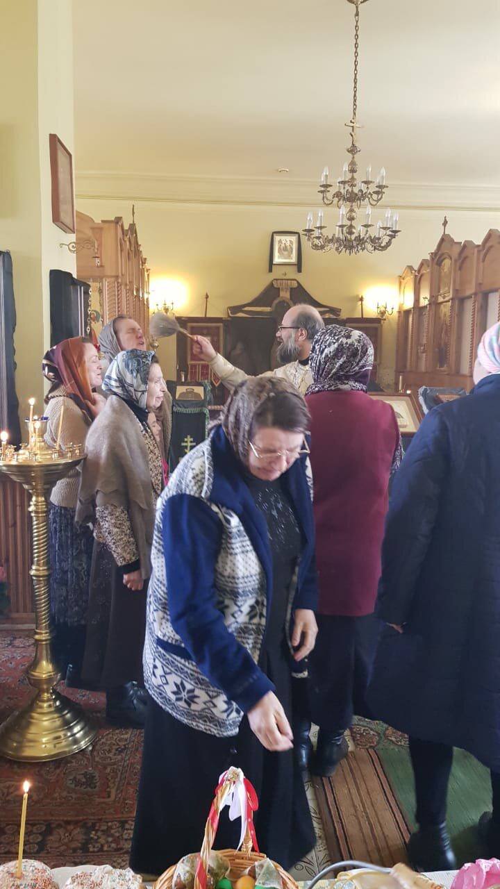 Освящение куличей на Пасху